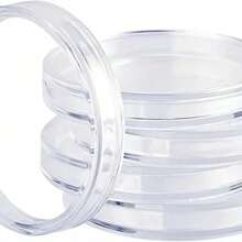 100Pcs /30mm Transparent Coin Cases Coins Storage Capsules Protection Box Container Holder Coin Collecting Box Case Collect