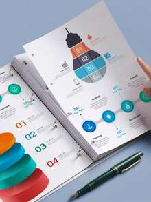 A4 透明 4 环 D 型活页夹，加厚 PP 防水 2 孔活页文件夹，适用于学校文具、办公文件、杂志存储、学校用品、返校