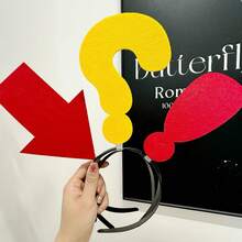 Creative Arrow & Question Mark Headband, Funny Novelty Headpiece For Concerts, Photos, Festivals, Back To School - Multicolor - View 3