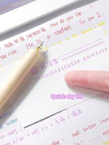 Set de 5 bolígrafos de gel multicolor de 0.5mm, de seque rápido, para escribir, ideal para la vuelta al cole - Multicolor - Ver 9