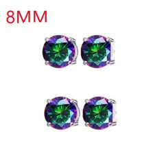 2PCS Magnetic Ear Clips Stud Earrings Non Piercing Strong Magnet Fake Piercing Women Men Black Silver Jewelry Clip Earrings Jewelry Stainless Steel Set 6/8mm Magnetic Stud Earrings For Men Women Non-Piercing Clip-On Earrings Magnet Ear Jewelry