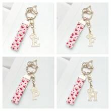 1 件锌合金钥匙扣，采用印花 PU 皮革设计，搭配闪亮皇冠字母吊坠，防锈涂层，适合悬挂车钥匙、钥匙等。它与任何东西相匹配，是引领潮流的必备品！ - 彩色 - 查看 9