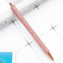 Push Button Gold Powder Ball Point Pen, Metallic Ballpoint Pen For Office & Student, Gift Stationery - Multicolor - View 5