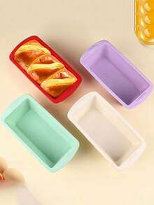 2pcs/1pc, Large Silicone Loaf Pan (7.7''x3.7'') - Non-Stick, Easy Release, Heat Resistant, Durable Bakeware For Perfectly Baked Breads And Toasts - Oven Friendly, Dishwasher Friendly, Kitchen Essential For Home Bakers - Multicolor - View 2