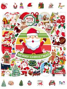 Christmas Sticker Cartoon Anime Figure Father Christmas Gift Image Stickers Manual DIY Puzzle Paster Mini-Game Waterproof Sticker Festival Gifts Party Gifts A Birthday Present Luggage Notebook Computer Mobile Phone Decoration Sticker New HOT Figures Water Bottle Stickers Games