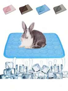 Summer Luxury Pet Cooling For Rabbits, Hamsters And Mice - Super Breathable, Self-Cooling, Washable, Durable - Blue, Pink, Optional Pet Sleeping Pad Ice Pad - Multicolor - View 1