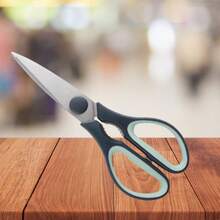 Tijeras de cocina con mango azul y negro - Negro - Ver 4