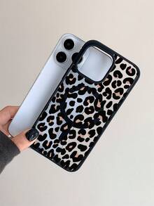 This Simple Magnetic Phone Case Features A Leopard Print Pattern. Suitable For 16/15/14/13/12/11 Pro/Plus/ProMax/XS Max/X/XS/S22 / S22PLUS/S23 / S23PLUS/S24 / S24PLUS/S25 / S25PLUS/S25ULTRA Series Mobile Phone. It Supports Wireless Charging And Has Shockproof Protection Function. It Is A Fashionable Choice For Giving As Gifts To Family, Friends, Oneself, Partners, Etc. - 彩色 - 查看 2