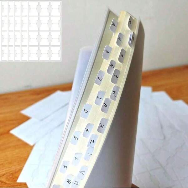60 piezas de etiquetas adhesivas, notas adhesivas escribibles, banderas de papel en blanco con pestañas mensuales, pegatinas para planificador, marcadores de página con doble cara, pestañas de anotación, para etiquetar, clasificar, planificar, útiles escolares, vuelta al cole