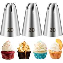 Churro Piping Tip,Piping Tips For Eclair,Open Star Pastry Tip Large For Piping,9FT Icing Tips - Silver - View 10