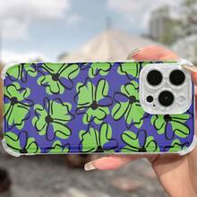 Funda para teléfono con diseño de flores y grafiti. Compatible con 14 Pro, 16, 11, 15 Plus, 13, XS y 12. - Colores mixtos 1 - Ver 3