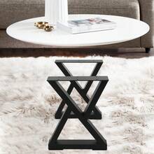 Heavy Duty Metal Legs Set Of 2, Breakfast Bar Stand Bench Dining Table Legs For DIY Table, Desk, Bench - Black - View 1