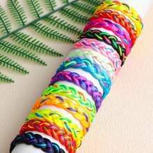 20pcs/Pack Adjustable Handmade Woven Bracelet, Colorful Bracelets For Women, Unisex Random Color Friendship Wrist Jewelry Gift