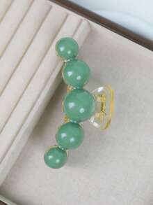 1pc Green Faux Pearl Hair Clip Casual Hair Accessories, For Women, Fall, Travel, Hair Tools, Accessories Women, Hair Stuff,Fall,Hair,Hair Accessories,Hair Accessories For Women,Travel,Hair Accessories,Accessories Women,Hair Accessory,Hair Accessories Women,Hair Tools,Hair Stuff,Stuff,Beauty Accessories,Gifts,Travel,Gifts For Women,Hair Stuff,Stocking Stuffers - Nhiều màu - Xem 5