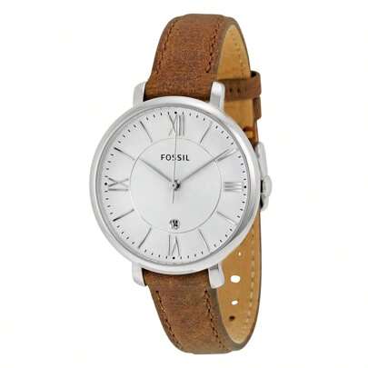 Fossil Women's Quartz Leather Three-Hand Watch Stainless Steel Case/Glass Mirror ES3487/ES3708/ES3793