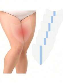 20pcs Invisible Anti-Chafing Thigh Bands, Thigh Friction Protection Tape, Transparent Protective Pads, Suitable For Women's Inner Thighs And Calves, Comfortable Protection