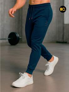 BIG CITY Jogger Deportivo De Moda Pants Para Hombre Slim Fit Strech - Azul Marino - Ver 1
