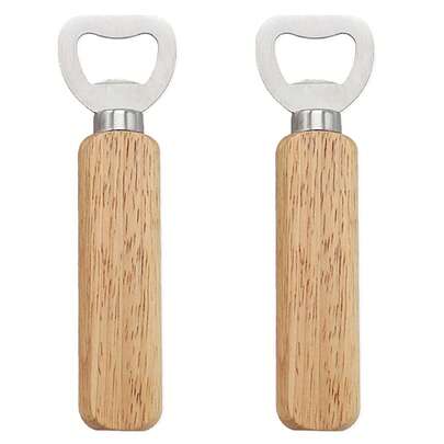 1/2 件木柄开瓶器，合金开瓶器广泛用于派对、日常生活、旅行以及节日、万圣节和圣诞节派对用品的精美礼物