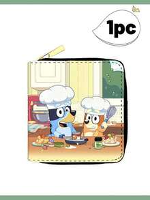 Bluey 卡通钱包 便携小钱包 短款拉链包 零钱包 证件包
