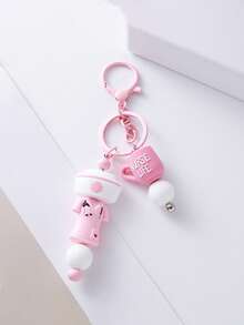 Cute Doctor & Nurse Keychain, Cartoon Soft Silicone Texture, Perfect Gift For Nurses Bag Charms Car Accessories Teacher Friend Sister Gift Ideas