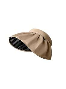 1Pc Solid Color Adjustable Sun Hats For Women Fashionable Women Wide Brim Hat Roll-Up Straw Sun Visor Hat