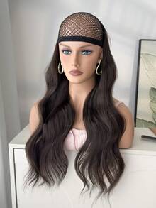 Clip In Hair Extensions Black Color 14 CLips 22 Inch Long Straight Hair Extension For Women Full Head Synthetic Hair Extensions Hairpieces 5 PCS Set - Black Brown - View 3