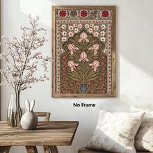 1 件，花卉艺术，无框艺术装饰画植物，印刷海报壁画，防水帆布，适用于家庭、办公室、卧室、客厅、书房、浴室、酒吧、墙壁艺术和家居装饰，是理想的节日礼物 - 彩色 - 查看 3