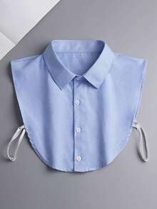 4 Pieces/1 Piece Unisex Solid Color Professional Versatile Pointed Collar Fake Collar Shirt Collar Suit Inner Collar Detachable Collar Fake Collar,The Fabric Is Made Of Soft Polyester Material. It Is Recommended That You Place It In A Ventilated Area For 1-3 Days To Dissipate The Odor Of The Material, Or Clean And Dry It Before Wearing It For A More Comfortable Fit. For Dress For Christmas Decor