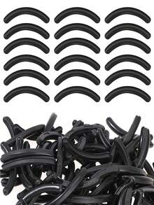 Refill för ögonfransböjare, 200 st/100 st/50 st/20 st Ögonfransböjare Refill-kuddar, mjuka gummiböjare Refill-påfyllnadsdynor för universell ögonfransböjare (svart) - Svart - Visa 19