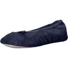 Isotoner Women's Diamond Microterry Ballerina Slippers2025 - 海軍藍人字紋 - 查看 1