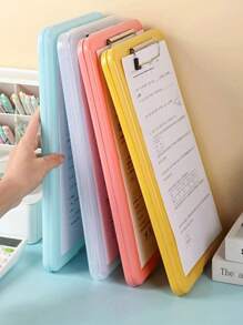 1 Stück multifunktionale Klemmbrett mit Schreibfläche, Papierablage, tragbarer Dokumentenhalter, inklusive Aufhängehaken, Schulmaterial, Rückkehr zur Schule