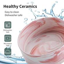 Elevated Raised Cat Bowl Ceramic Dog Bowl For Small Medium Dogs Food Water Bowl With Stand Heavy Weighted Pet Feeding Bowl Ceramic Dog Dish Marble