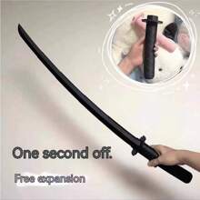 1pc 3D Printing Retractable Samurai Sword - Same As Internet Celebrity Popular Model - Gift - Birthday Gift - Party Decoration