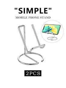 1/2pcs Simple Iron Business Card Holder Stand (Gold/Rose Gold/Silver/Black)