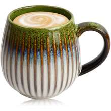 High-Quality Retro Ceramic Mug, Can Be Used For Drinking Coffee, Tea And Beverages, Valentine's Day Gift - 黃色 - 查看 5