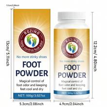 100g 荷荷巴油足部除臭粉，5秒遮盖异味，72小时持久留香，含柠檬荷荷巴油、玉米淀粉、小苏打、硅藻土、茶树油、薰衣草油，适用于腋下、足部、所有鞋子，男女通用，遮盖异味，足部护理，身体除臭剂，夏季脚汗男士必备，送礼旅行必备