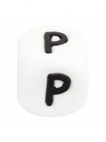 10 piezas Cuentas de silicona de 12 mm con letras - Kit de fabricación de joyas personalizado para pulseras DIY, collares, bolígrafos con cuentas, dijes y regalos - Accesorios de alta calidad para aficionados creativos a la manualidad - 26 cuentas de silicona con letras del alfabeto - Ver 10