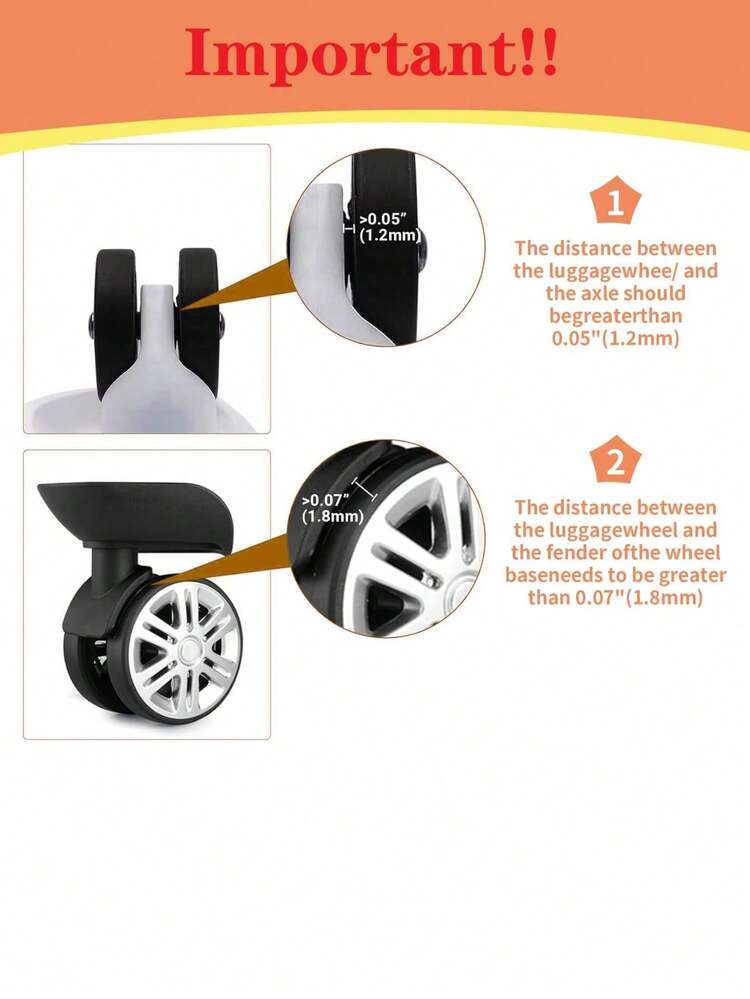 12 piezas Protector de ruedas de equipaje de silicona con textura gruesa para reducir el ruido, accesorios de equipaje de viaje, artículos esenciales de viaje, accesorios de viaje, vacaciones, verano, vacaciones, regreso a la escuela, bolsa para la escuela, accesorios escolares, cosas de la escuela - Multicolor - Añade 5