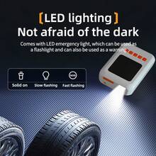 便携式轮胎充气机空气压缩机，带 LED 灯和压力表，150PSI，USB 充电，多用途，适用于汽车、摩托车、自行车、球类、电动自行车 - 绝缘材料，数字显示，便携式设计，便携式轮胎充气机 - 彩色 - 查看 8