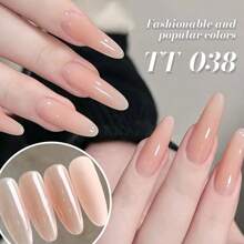 TARTU TARTU 8ml Esmalte de Gel de Gelatina - 7 Cores Vibrantes, Removível, Cura UV/LED, Rosa Nua, Vermelho Borgonha, Chocolat, Vermelho Rosa, Roxo, Laranja, Macaron Azul, Amarelo, Verde, Cor Semi-Permanente, Gel Semitransparente para Manicure, Base, Primer, Em Casa, Salão e Arte de Unhas, Presente para Mulheres