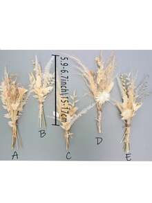 Ramo de flores secas de estilo bohemio natural en miniatura, arreglo de flores secas, ramo floral hecho a mano, flores para bodas, decoración del hogar, decoración de pared, regalo para el hogar, decoración de otoño