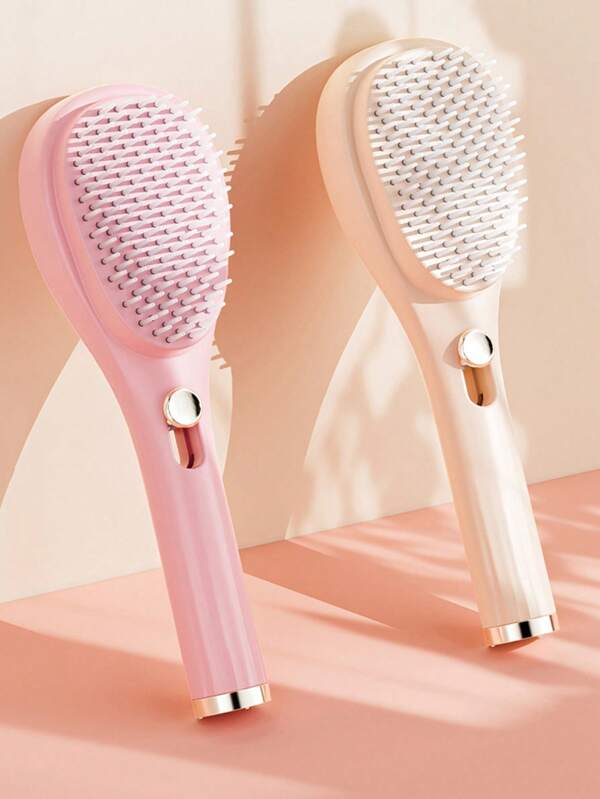 1pc Telescopic Comb, A Household Scalp Cleaning Specialized Anti-Static Portable Fluffy Massage Comb. Shower Accessories