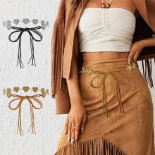 1 Stück westlicher Cowgirl Taillenkette in Große Größen, elegante Taillenkette Schmuck für Frauen, Mode-Taillenkette für Sommer, geeignet für Urlaub, Strandreisen