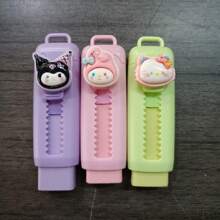 Sanrio 1pc (Random Style) Cute Cartoon KT Cat, Kuromi, Melody Retractable Rubber Eraser, Cartoon Resin Erasable Clean For Students, School Supplies, Back To School/Graduation Gift, Holiday Gift, Halloween/Christmas Gift
