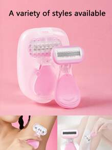 Maquinilla de afeitar para mujeres de color amarillo, que incluye afeitadora para axilas, piernas y área del bikini, afeitadora portátil, maquinilla de afeitar manual amarilla, cuchilla de afeitar manual para el área del bikini de mujeres, con cuchillas de 5 capas, cabezal de afeitadora reemplazable de acero inoxidable de color amarillo, accesorios de viaje (mango + cabezal + estuche de almacenamiento) adecuado para viajes de verano, viajes, traslados, trabajo, estudiantes universitarios, damas, regalos para hermanas, niñas y amigas