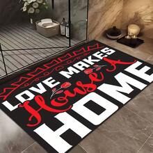 1pc, Trang trí nhà cửa, Nhà bếp là trái tim của ngôi nhà, Họa tiết trừu tượng, Thảm bếp chống trượt bằng đất sét diatomite, Thảm, Thảm trải sàn, Hình chữ nhật in 3D, Thích hợp cho phòng khách, phòng ngủ, hành lang, phòng tắm, phòng giặt - Thảm polyester, Thích hợp cho trang trí nhà cửa trong nhà và ngoài trời - Nhiều màu - Xem 10