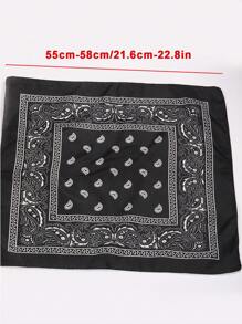 10 Stück Polyester Kaschumiblumen Muster Bandana Stirnband, Unisex Hip-Hop Outdoor Radfahren Kopftuch, 54*54cm großes Taschentuch