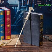 Warner Bros 1 Pieza Varita Mágica de Harry Potter Oficial de Warner Bros. - Accesorio de Película, Material de Resina con Núcleo Metálico Interno para Mayor Durabilidad y Resistencia a Roturas [Garantía Genuina] -- Varita de Voldemort, Varita de Hermione, Incluye Boleto de Ida y Vuelta del Expreso de Hogwarts. Empaque en Elegante Caja de Regalo Morada, Ideal para Fiestas, Actuaciones, Disfraces, Coleccionables y Regalos.