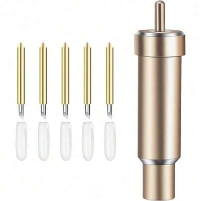 5 Pack Premium Fine Point Blade Housing Compatible With ExploreAir/Air 2/Air 3/Maker/Maker 3/Expression Cutting Machines For Light To Mid Weight Materials Like Cardstock Vinyl Iron On More