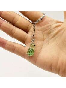 5/10/20pcs Night Light Multi Color Mini Turtle Keychain, Sparkling Turtle, Party Gifts, Small Turtle Resin Accessories, Suitable For DIY Accessories, Mobile Phone And Bag Pendants, Turtle Statue Accessories, Keychain Pendants ((Mixed Hair Of Multiple Colors) - Multicolor - View 5